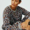 Grey Leopard Cashmere Jumper - Image 3